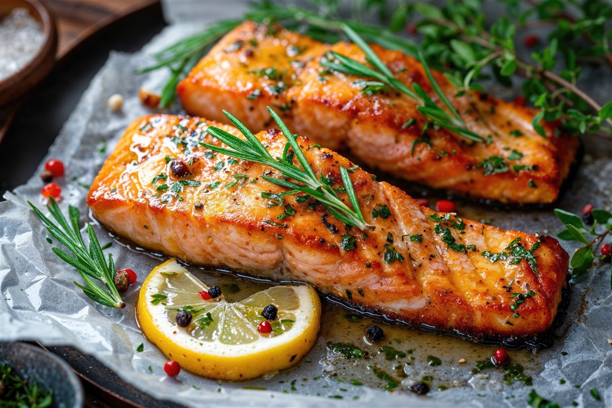 la cuisine du filet de saumon