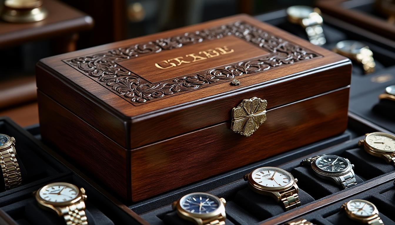découvrez notre collection exclusive de boîtes de rangement en bois sur mesure pour montres pour hommes. alliant élégance et fonctionnalité, ces coffrets protegeront vos précieuses montres tout en ajoutant une touche de sophistication à votre intérieur. personnalisez votre boîte pour un style unique !