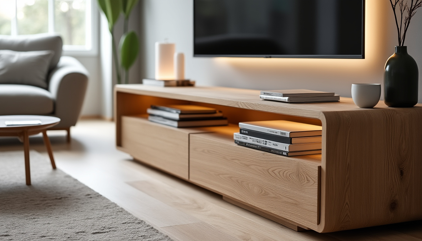 découvrez pourquoi le meuble tv forum 9837patv en chêne dakota est le choix idéal pour sublimer votre déco intérieure : design moderne, robustesse et fonctionnalité au rendez-vous.