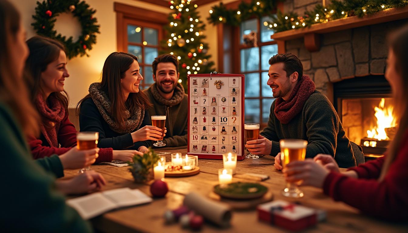 partez pour un voyage gustatif unique avec notre calendrier de l’avent spécial bière : découvrez chaque jour une nouvelle saveur de bière artisanale et vivez une expérience festive inoubliable !