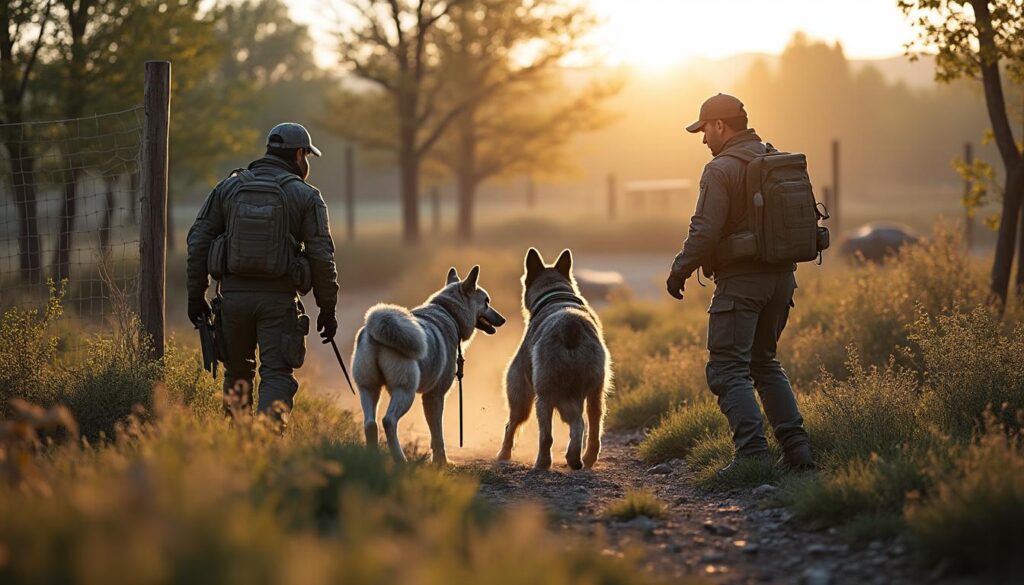 découvrez l'importance du parc d'entraînement pour chiens spécialisés dans la chasse au sanglier, essentiel pour améliorer leurs compétences et assurer une chasse sécurisée et efficace.