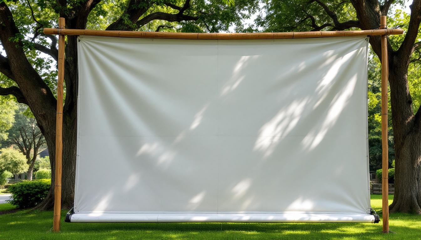 découvrez les avantages d'un écran de projection extérieur, offrant une expérience visuelle immersive, une grande taille d'image, et une flexibilité que les téléviseurs traditionnels ne peuvent égaler.