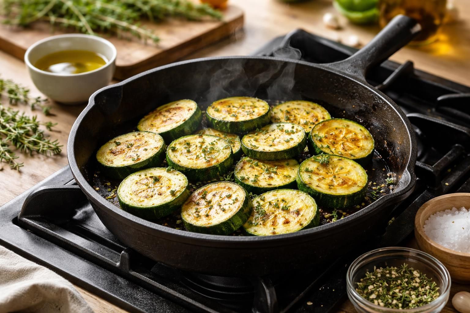 découvrez nos meilleures recettes de tranches de courgettes à la poêle, parfaites pour un dîner léger, savoureux et facile à préparer.