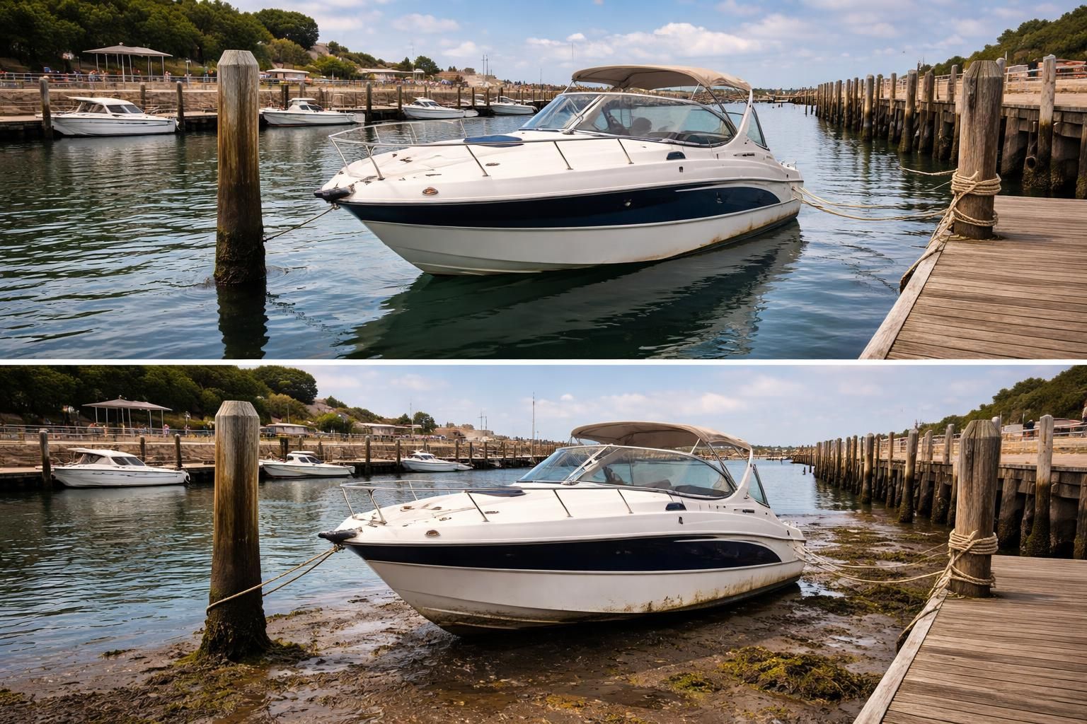découvrez comment les marées influencent l'utilisation des bateaux à vendre au port de capbreton et préparez votre achat en toute sérénité.
