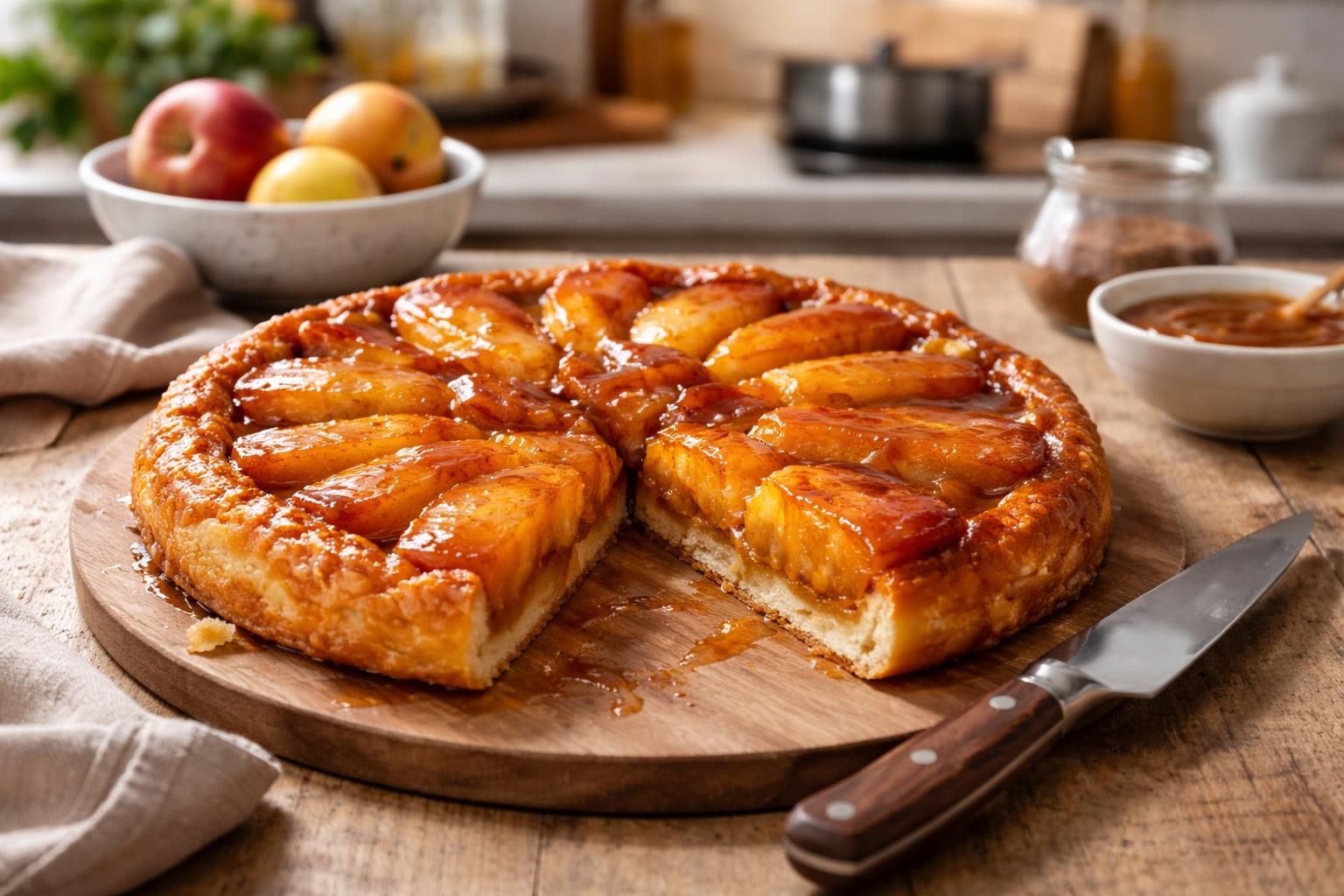 découvrez la recette classique de la tarte tatin de philippe etchebest, un dessert incontournable à préparer facilement chez vous pour régaler toute la famille.