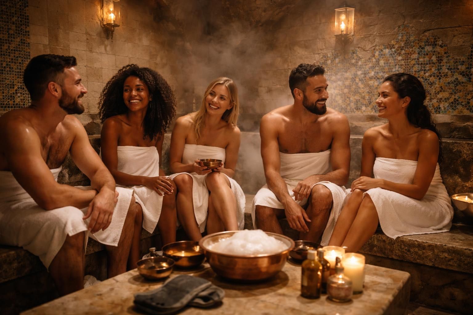 découvrez un moment de détente unique au hammam à montreuil, idéal pour profiter entre amis dans une ambiance chaleureuse et relaxante.