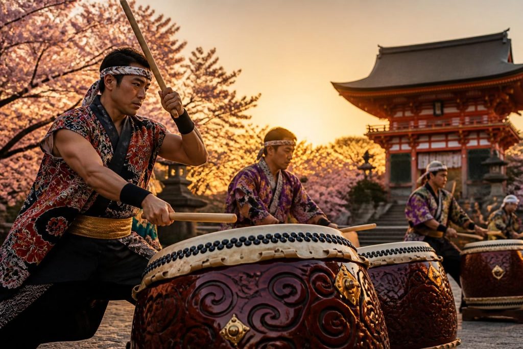 explorez la signification profonde du taiko, le tambour japonais traditionnel, et son rôle essentiel dans la culture et les festivités du japon.
